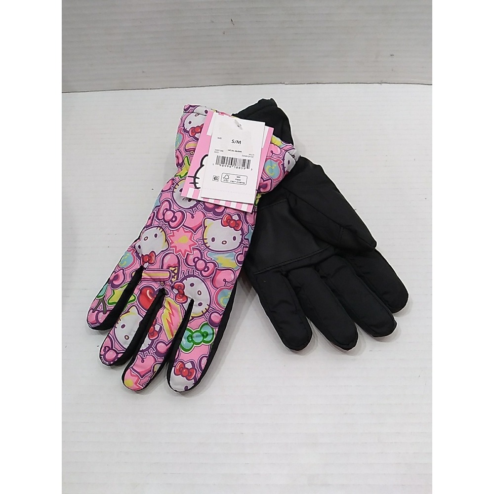 Sanario Hello Kitty Ski Gloves Kids‎  Size Small / Medium Bioworld